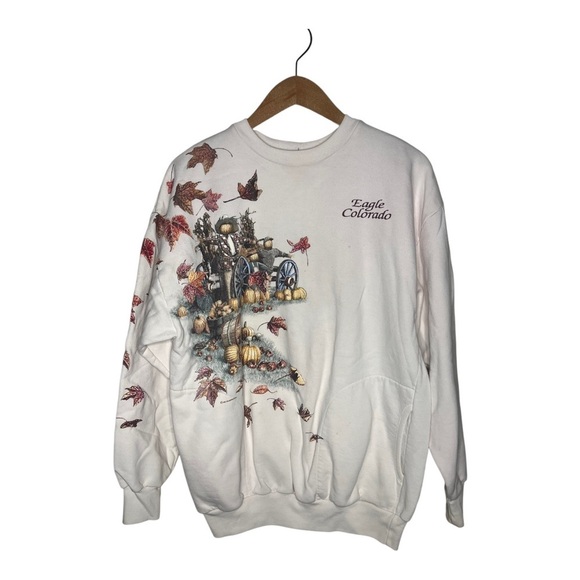 art unlimited Sweaters - Vintage Art Unlimited Fall in Colorado Graphic Crewneck